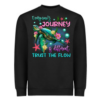Black everyone's journey is different trust the flow Heavyweight Sweatshirt - Artiststas