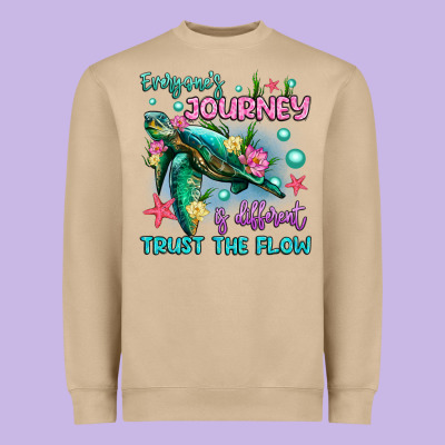 Everyone's Journey Is Different Trust The Flow Heavyweight Sweatshirt Designed By Artiststas