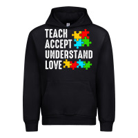 Black Teach Accept Understand Love Urban Hoodie - CowhideDigitalArt