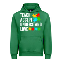 Emerald Teach Accept Understand Love Urban Hoodie - CowhideDigitalArt