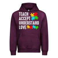 Mauve Wine Teach Accept Understand Love Urban Hoodie - CowhideDigitalArt