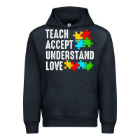 Navy Teach Accept Understand Love Urban Hoodie - CowhideDigitalArt