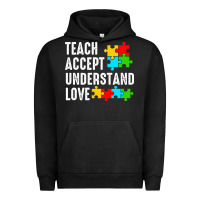 Pigment Black Teach Accept Understand Love Urban Hoodie - CowhideDigitalArt