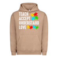 Pigment Burro Teach Accept Understand Love Urban Hoodie - CowhideDigitalArt