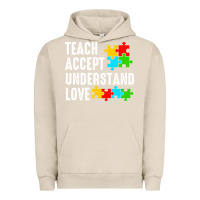 Pigment French Oak Teach Accept Understand Love Urban Hoodie - CowhideDigitalArt