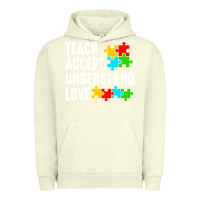 Pigment Pistachio Teach Accept Understand Love Urban Hoodie - CowhideDigitalArt