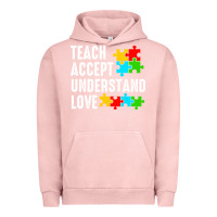 Pigment Salmon Teach Accept Understand Love Urban Hoodie - CowhideDigitalArt