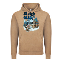 Sleigh Girl Sleigh Skeleton Vintage Hoodie | Teevron