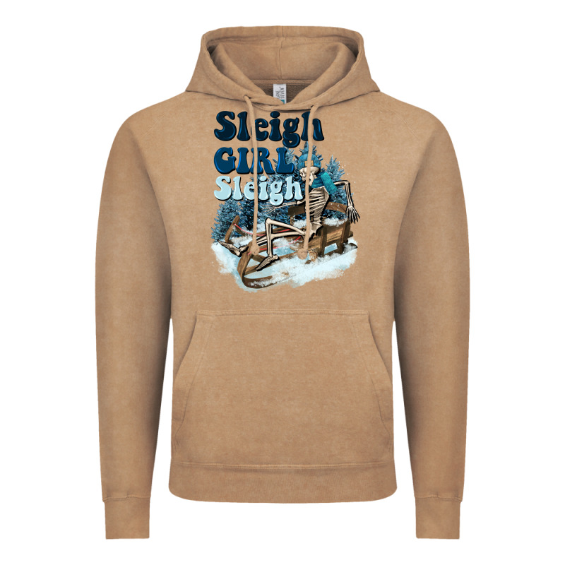 Sleigh Girl Sleigh Skeleton Vintage Hoodie by NancyCooperArtShop | Teevron
