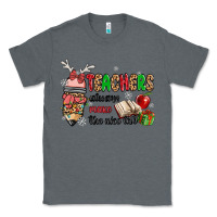 Charcoal Heather teachers always make the nice list Classic Tee - MaliasSmallBusiness
