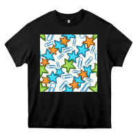 Black stars school seamless pattern Heavy Core Tee - BundleAndBundleShop