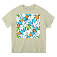 Mossy stars school seamless pattern Heavy Core Tee - BundleAndBundleShop