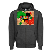 Charcoal Heather juneteenth vibes Zipper Hoodie - TumblerDesignByShophia