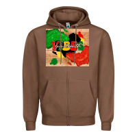 Chestnut juneteenth vibes Zipper Hoodie - TumblerDesignByShophia