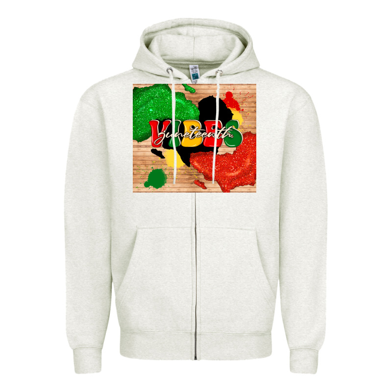 Juneteenth Vibes Zipper Hoodie by TumblerDesignByShophia | Teevron