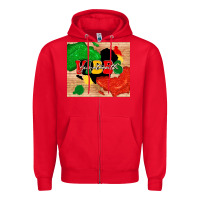Red juneteenth vibes Zipper Hoodie - TumblerDesignByShophia