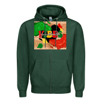 Sports Green juneteenth vibes Zipper Hoodie - TumblerDesignByShophia
