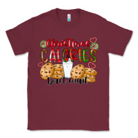 Burgundy christmas calories dont count Classic Tee - CowhideDigitalArt