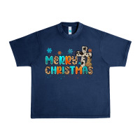 Navy western merry christmas Urban Heavy Tee - MaliasSmallBusiness