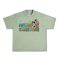 Oil Green western merry christmas Urban Heavy Tee - MaliasSmallBusiness