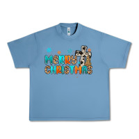 Pebble Blue western merry christmas Urban Heavy Tee - MaliasSmallBusiness