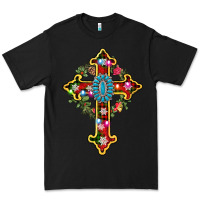 Black christmas cross Premium Tee - AdoDesignShop