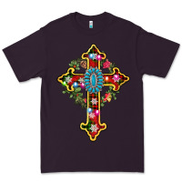 Plum christmas cross Premium Tee - AdoDesignShop