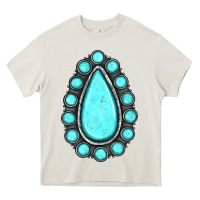 Cream gemstone Heavy Core Tee - JahusDesignShop