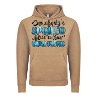 Vintage Coffee somebodys spoiled blue collar girlfriend Vintage Hoodie - MaliasSmallBusiness