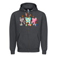Smoke Happy Easter Day teeth Zipper Hoodie - HowdyJamesFarm