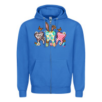 True Royal Happy Easter Day teeth Zipper Hoodie - HowdyJamesFarm