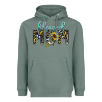 Sage Blessed mom sunflower mother's day Heavyweight Hoodie - HowdyJamesFarm