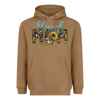 Toasted Coconut Blessed mom sunflower mother's day Heavyweight Hoodie - HowdyJamesFarm
