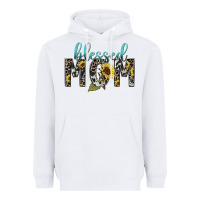 White Blessed mom sunflower mother's day Heavyweight Hoodie - HowdyJamesFarm