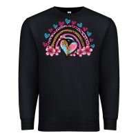 Black valentine's day rainbow heart olivia Premium Sweatshirt - OliviaCreatesArt