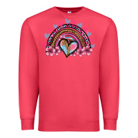 Cardinal valentine's day rainbow heart olivia Premium Sweatshirt - OliviaCreatesArt