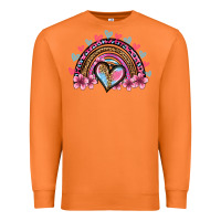 Carrot valentine's day rainbow heart olivia Premium Sweatshirt - OliviaCreatesArt
