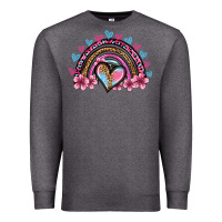 Charcoal Heather valentine's day rainbow heart olivia Premium Sweatshirt - OliviaCreatesArt
