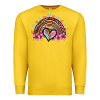 Lemon valentine's day rainbow heart olivia Premium Sweatshirt - OliviaCreatesArt