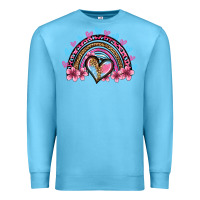 Ocean Blue valentine's day rainbow heart olivia Premium Sweatshirt - OliviaCreatesArt