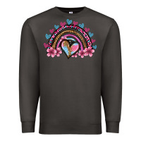 Smoke valentine's day rainbow heart olivia Premium Sweatshirt - OliviaCreatesArt
