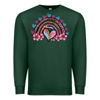 Sports Green valentine's day rainbow heart olivia Premium Sweatshirt - OliviaCreatesArt