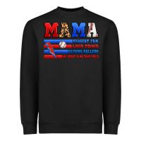 Black baseball mama Heavyweight Sweatshirt - Artiststas