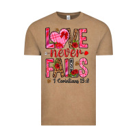 Vintage Coffee love never fails i corintians 13 8 Vintage Tee - NancyCooperArtShop