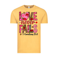 Vintage Mustard love never fails i corintians 13 8 Vintage Tee - NancyCooperArtShop