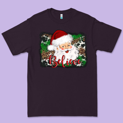 Believe Santa Premium Tee Designed By Adodesignshop