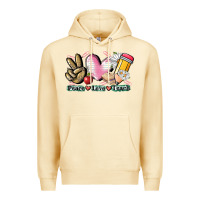 Pina Colada Peace love teach Premium Hoodie - CowGirlArtShop