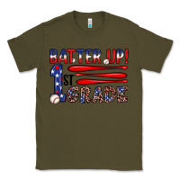 Army Green batter up 1st grade Classic Tee - JahusDesignShop