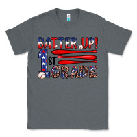 Charcoal Heather batter up 1st grade Classic Tee - JahusDesignShop