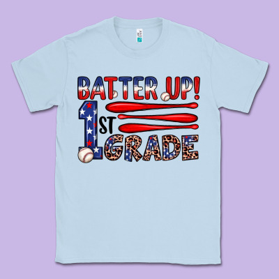 Batter Up 1st Grade Classic Tee Designed By Jahusdesignshop